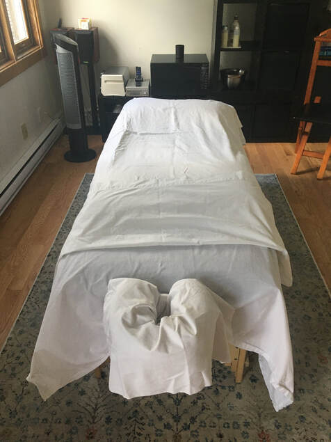 Massage Table at RoseWellness