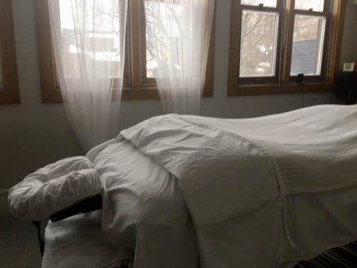 Massage Table at RoseWEllness